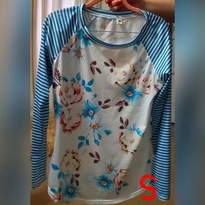 Blue and White Shirt